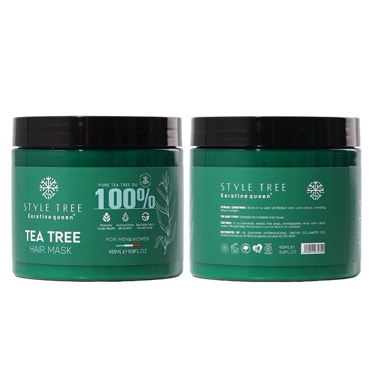 Tea Tree Oil Premium Hair Treatment Mask 453g – Made in Italian | Deep Repair and Restoration - Image 4